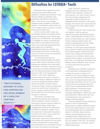the cover of a magazine with the words'differences for elta youth'